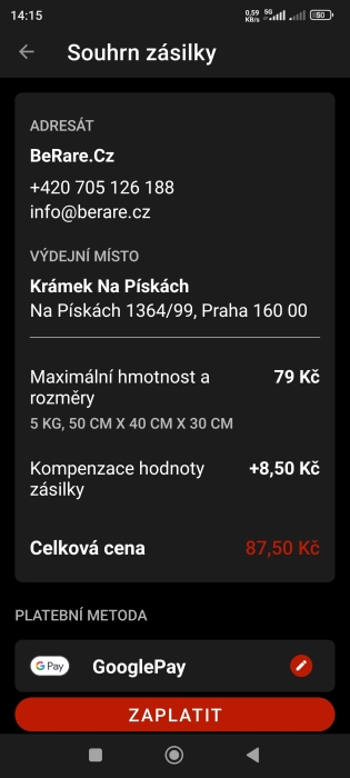 Vratka náramku do BeRare.cz 1